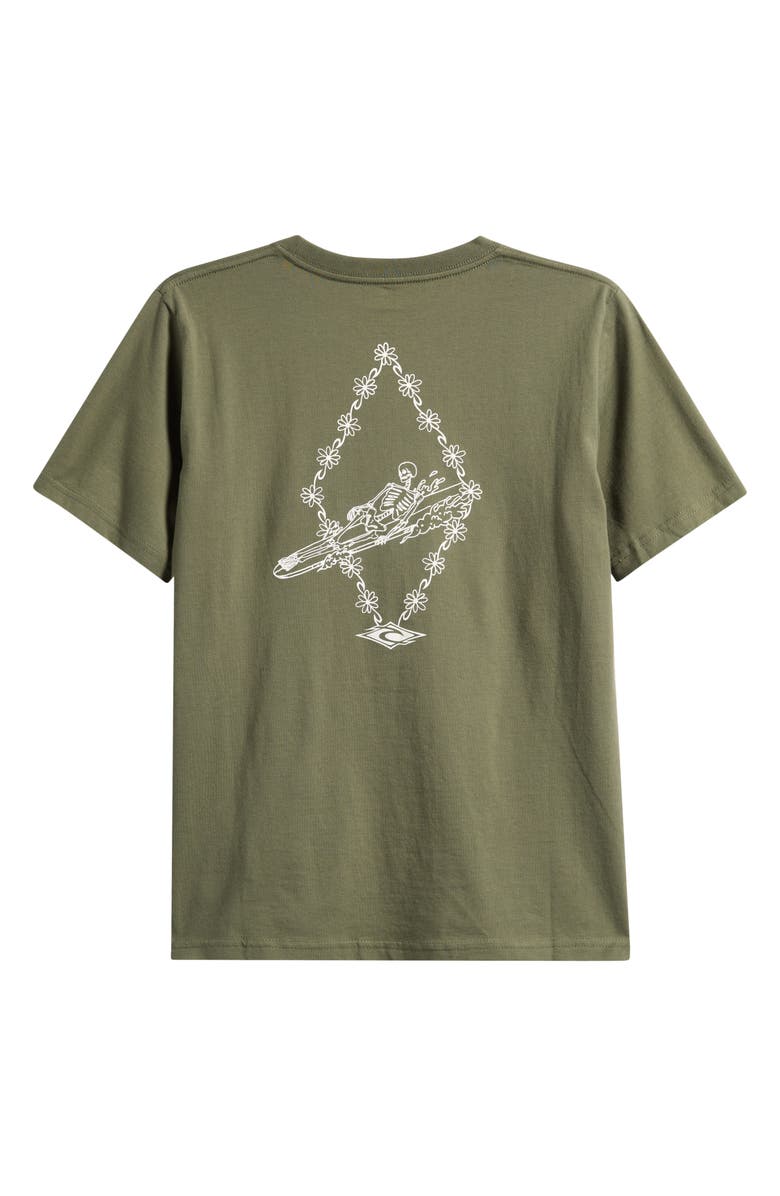 Rip Curl Kids' Eternal Shred Cotton Graphic T-Shirt, Alternate, color, Surplus Green