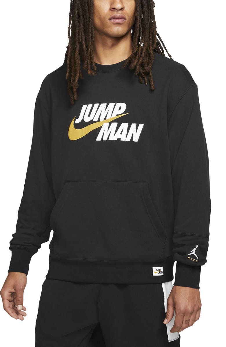 Jordan Jumpman Logo Appliqué Crewneck Sweatshirt, Main, color,