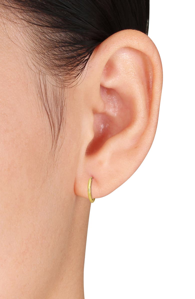 DELMAR 14K Gold 11mm Hoop Earrings, Alternate, color,