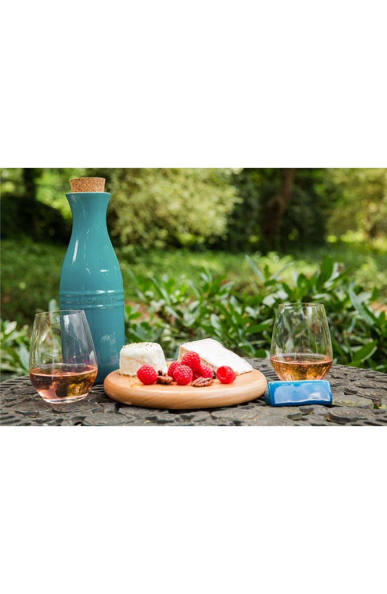 Le Creuset Glazed Stoneware Wine Carafe with Cork, Alternate, color,