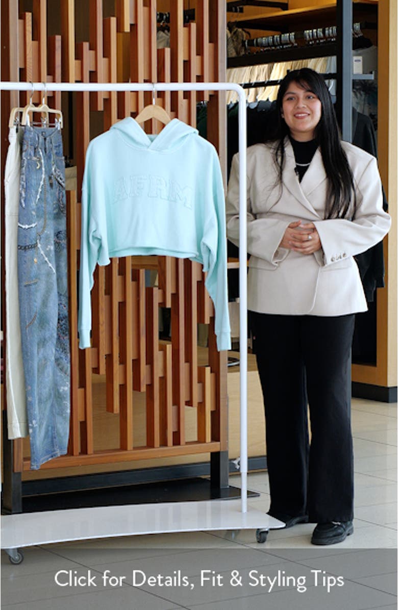 Darius Crop Cotton Hoodie, sales video thumbnail