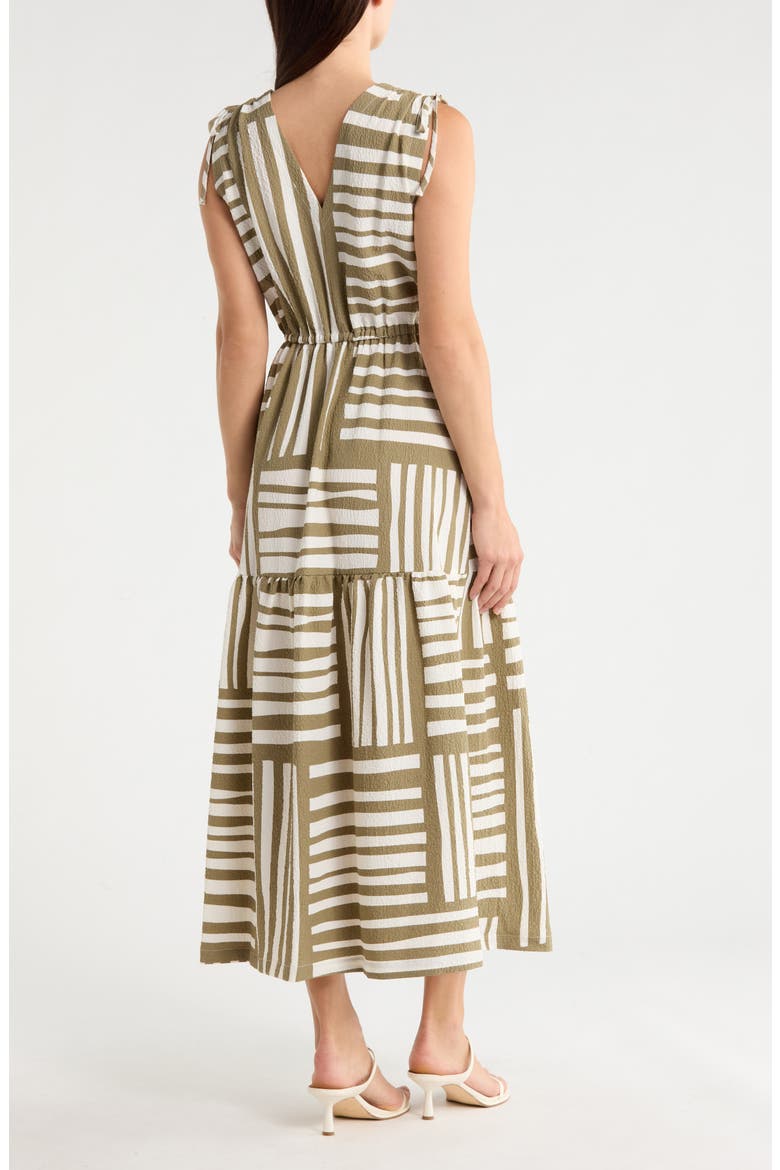 Gauz A-Line Maxi Dress, Alternate, color, LIGHT OLIVE/ CREAM