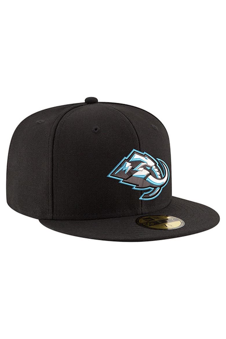 Men's New Era  Black Utah Mammoth Core 59FIFTY Fitted Hat, Alternate, color, Black