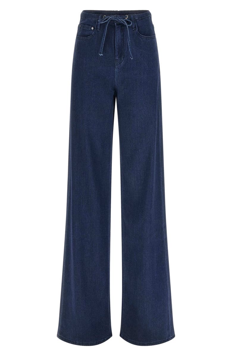 GUESS Blossom Drawstring Wide Leg Jeans, Main, color, Okln-Bright