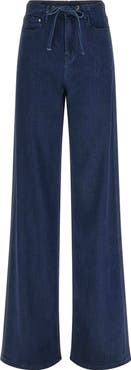 GUESS Blossom Drawstring Wide Leg Jeans