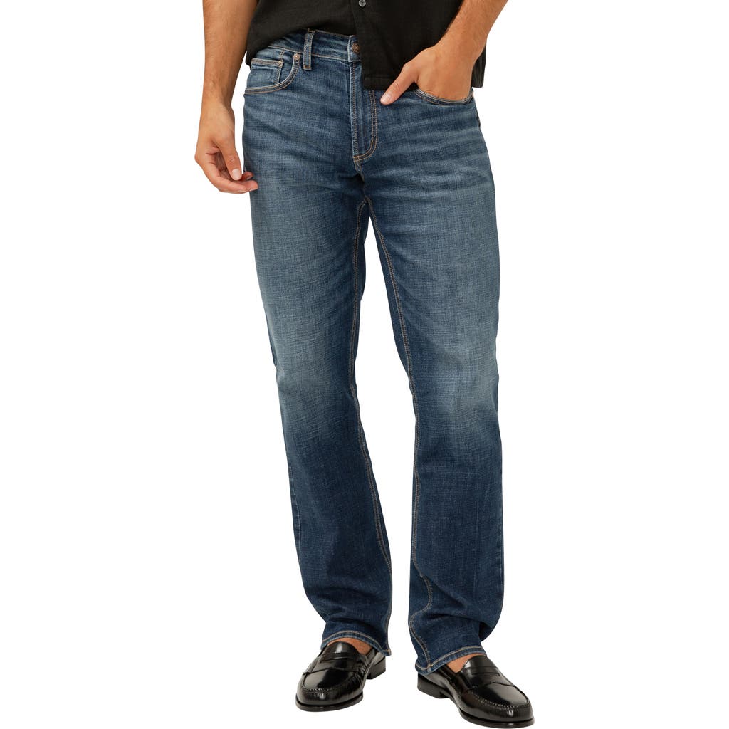 Shop Silver Jeans Co. Grayson Classic Straight Leg Jeans In Indigo