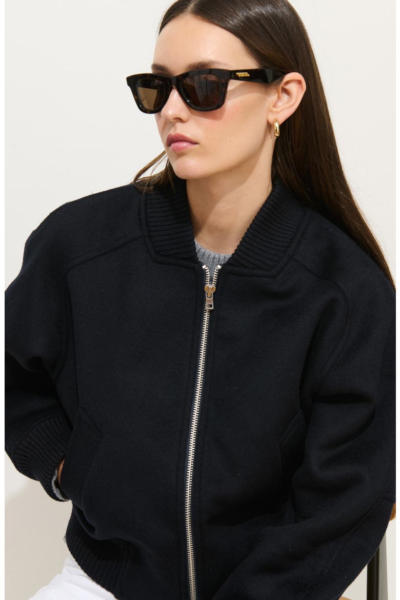 Bowery Street Wool Jacket, Alternate, color, NAVY