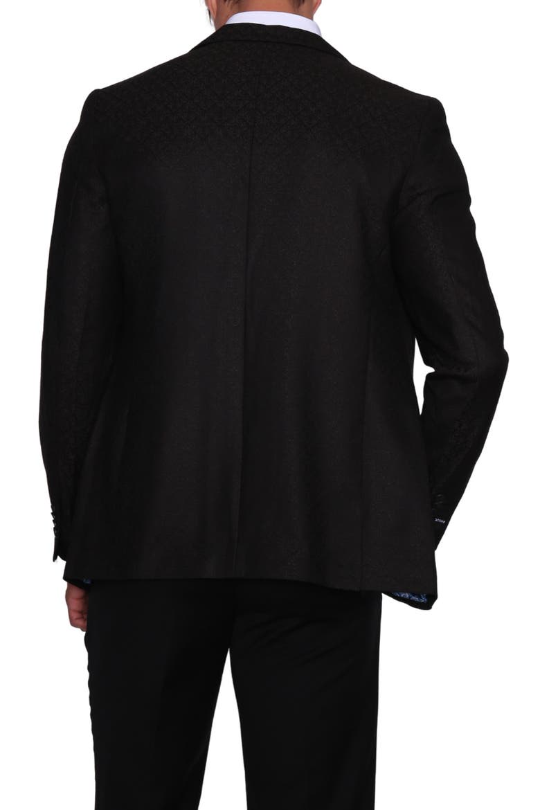 Black Jacquard Dinner Jacket, Alternate, color, BLACK