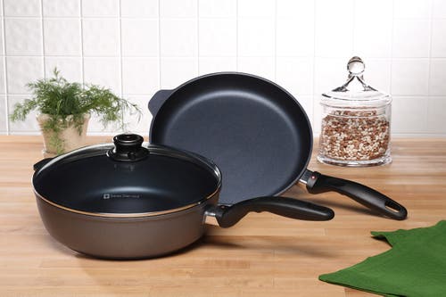 Swiss Diamond 3 Piece Cookware Set In Black