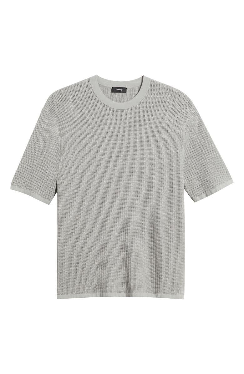 Theory Tactile Cotton Open Stitch T-Shirt, Main, color, New Dark Vapor