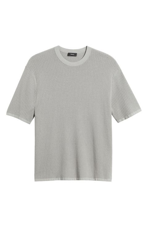 Tactile Cotton Open Stitch T-Shirt