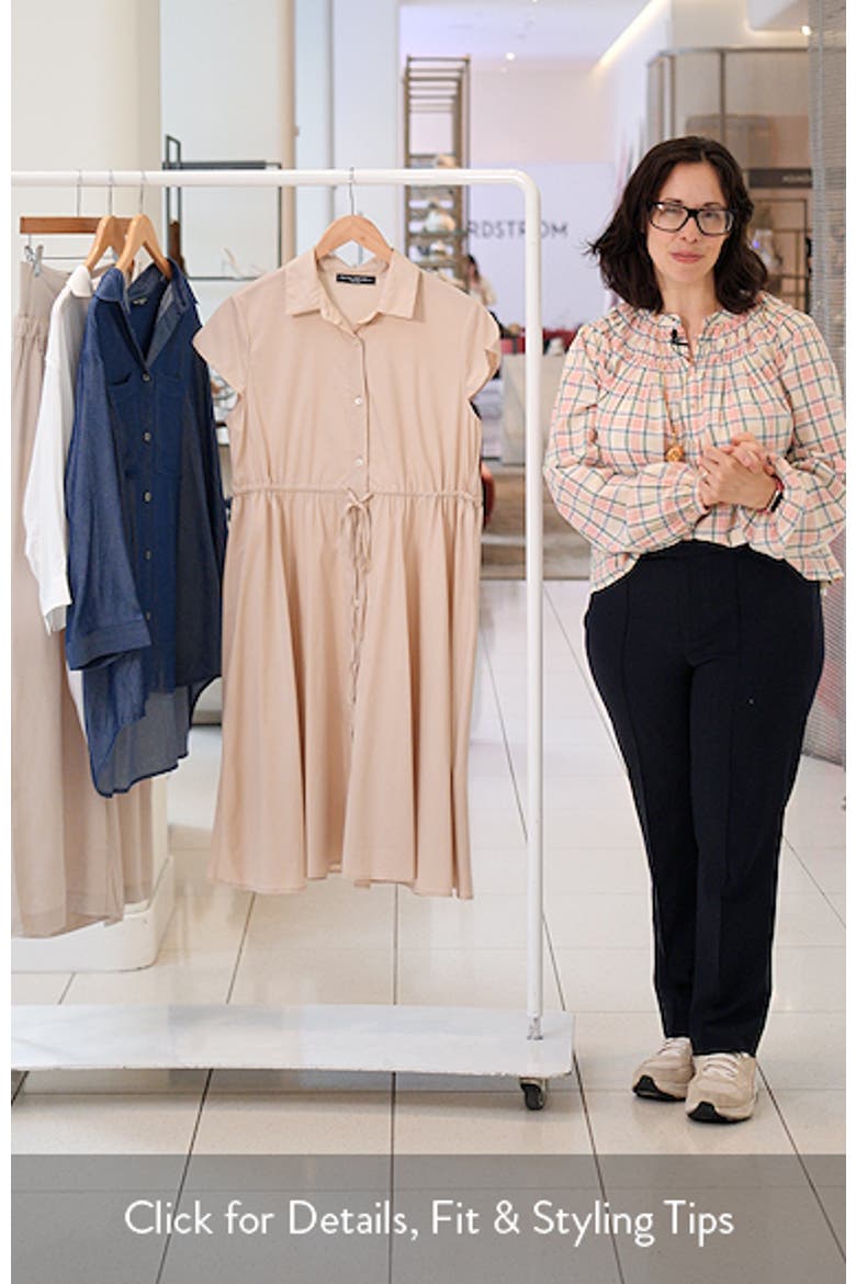 Button Down Maternity Shirtdress video