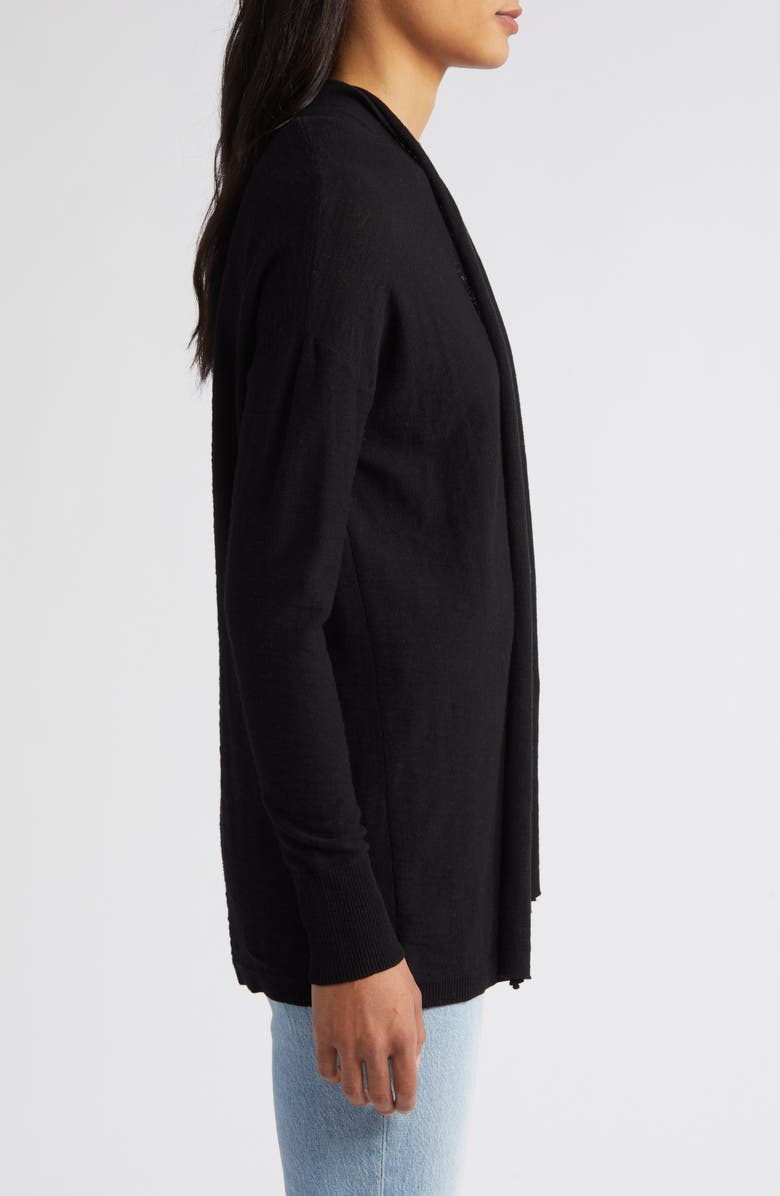 Caslon<sup>®</sup> Cotton & Linen Open Front Cardigan, Alternate, color, 