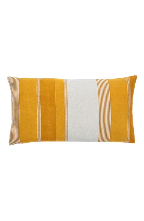 Stripe Ochre Pillow Cover - 12x20