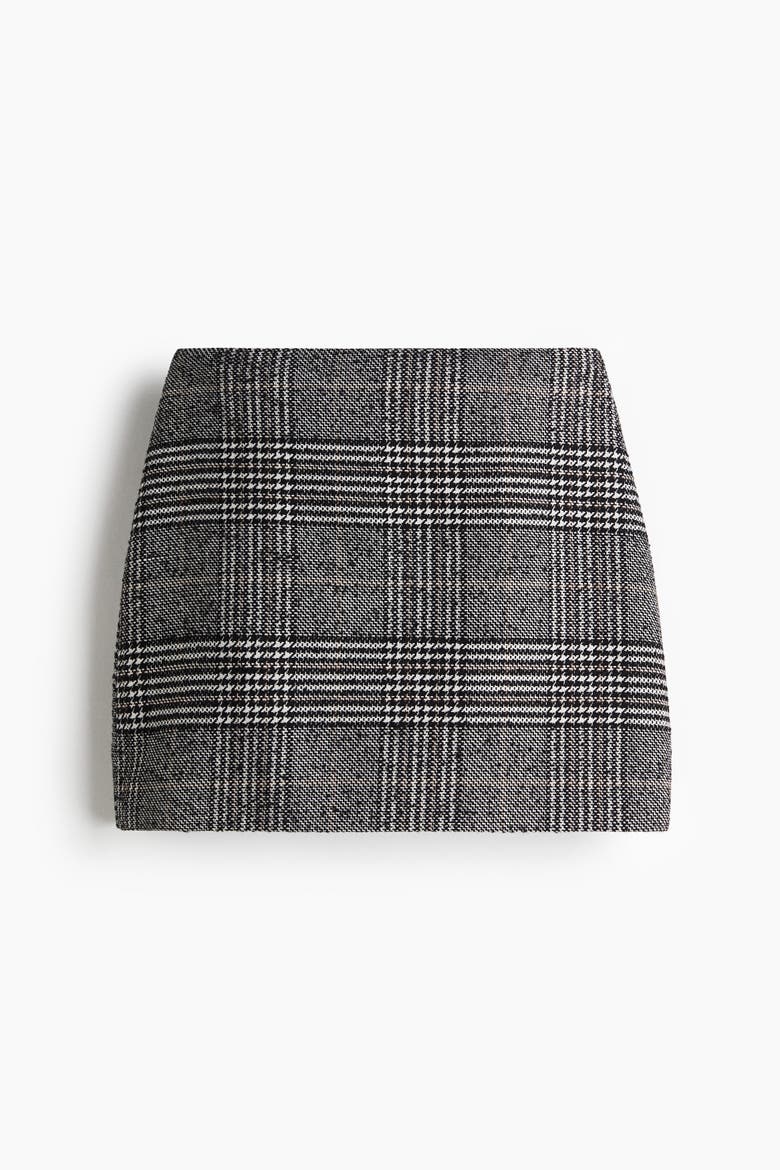 Mini Skirt, Alternate, color, Black/plaid