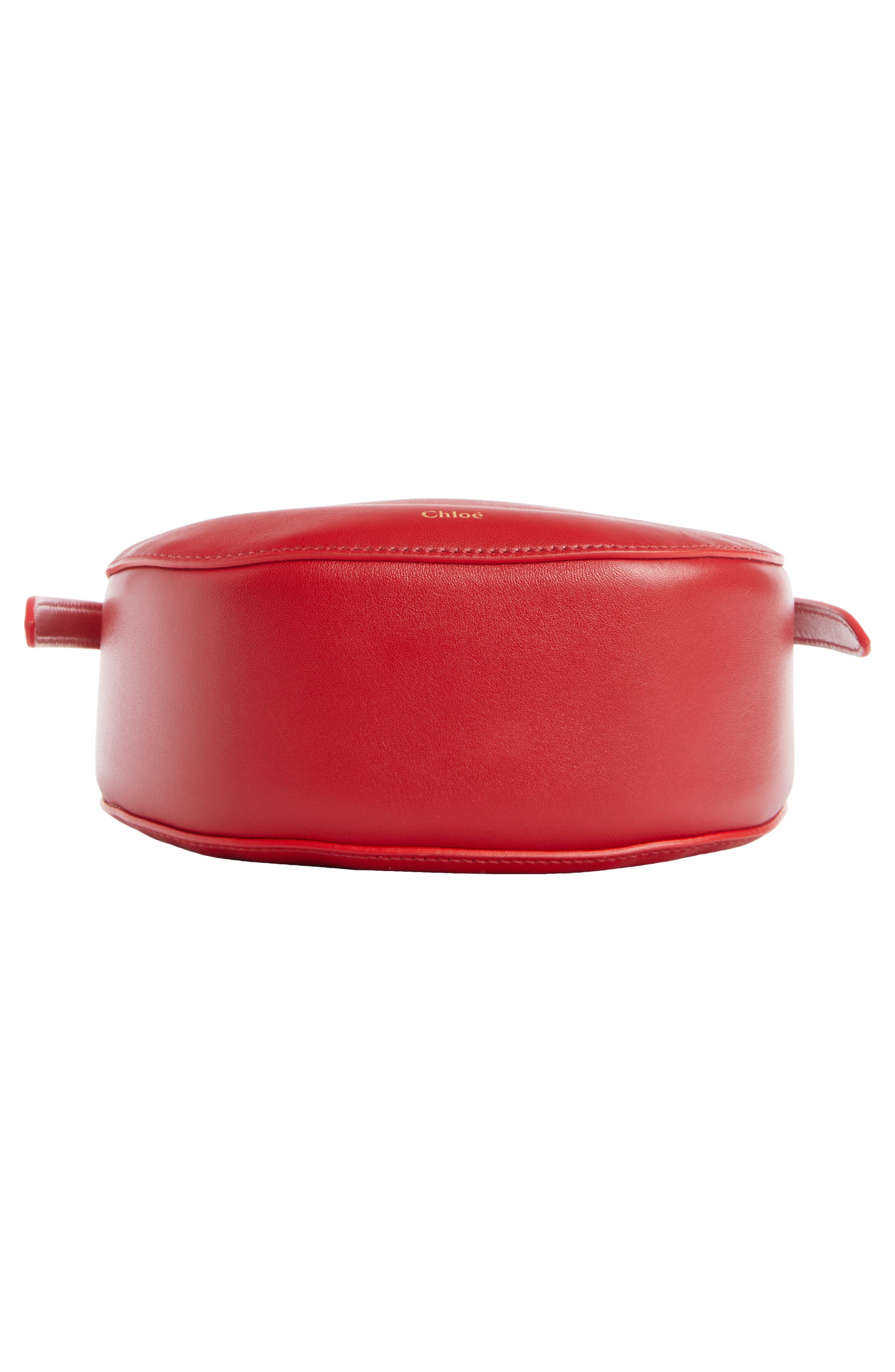 Kiss Leather Crossbody Bag, Alternate, color, RED CRUSH