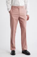 Percival Tailored Flat Front Linen & Cotton Trousers