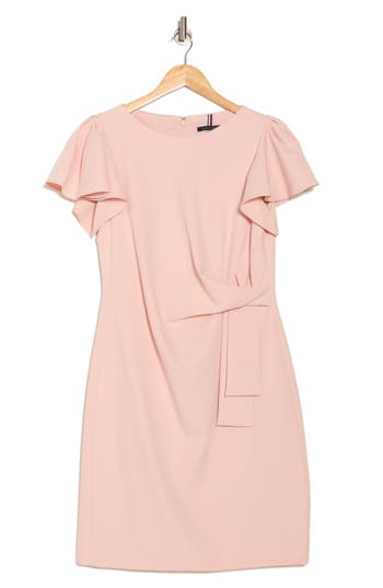 Tommy Hilfiger Flutter Sleeve Shift Dress