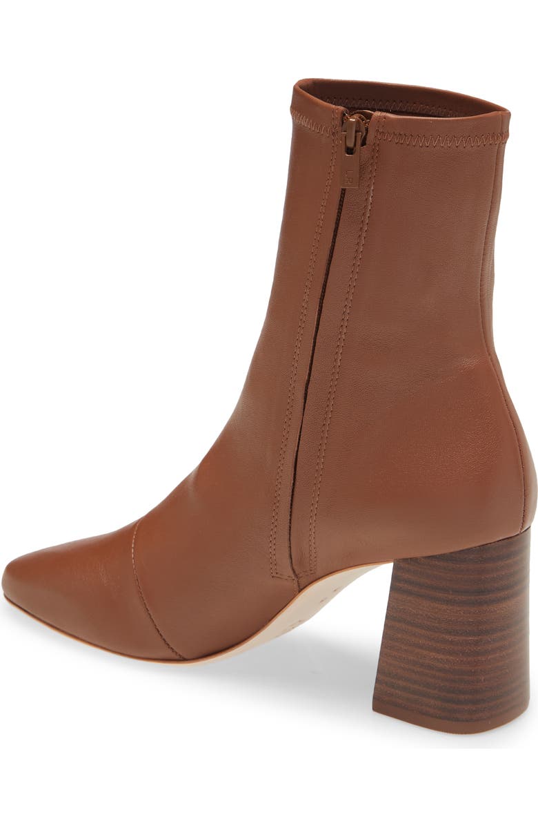 Loeffler Randall Elise Stretch Leather Bootie, Alternate, color, Acorn