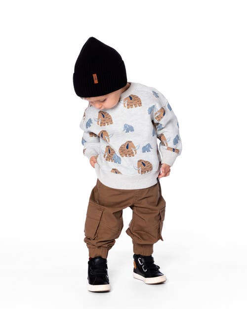 Deux Par Deux Kids Gender Inclusive Mid-season Knit Hat In Black