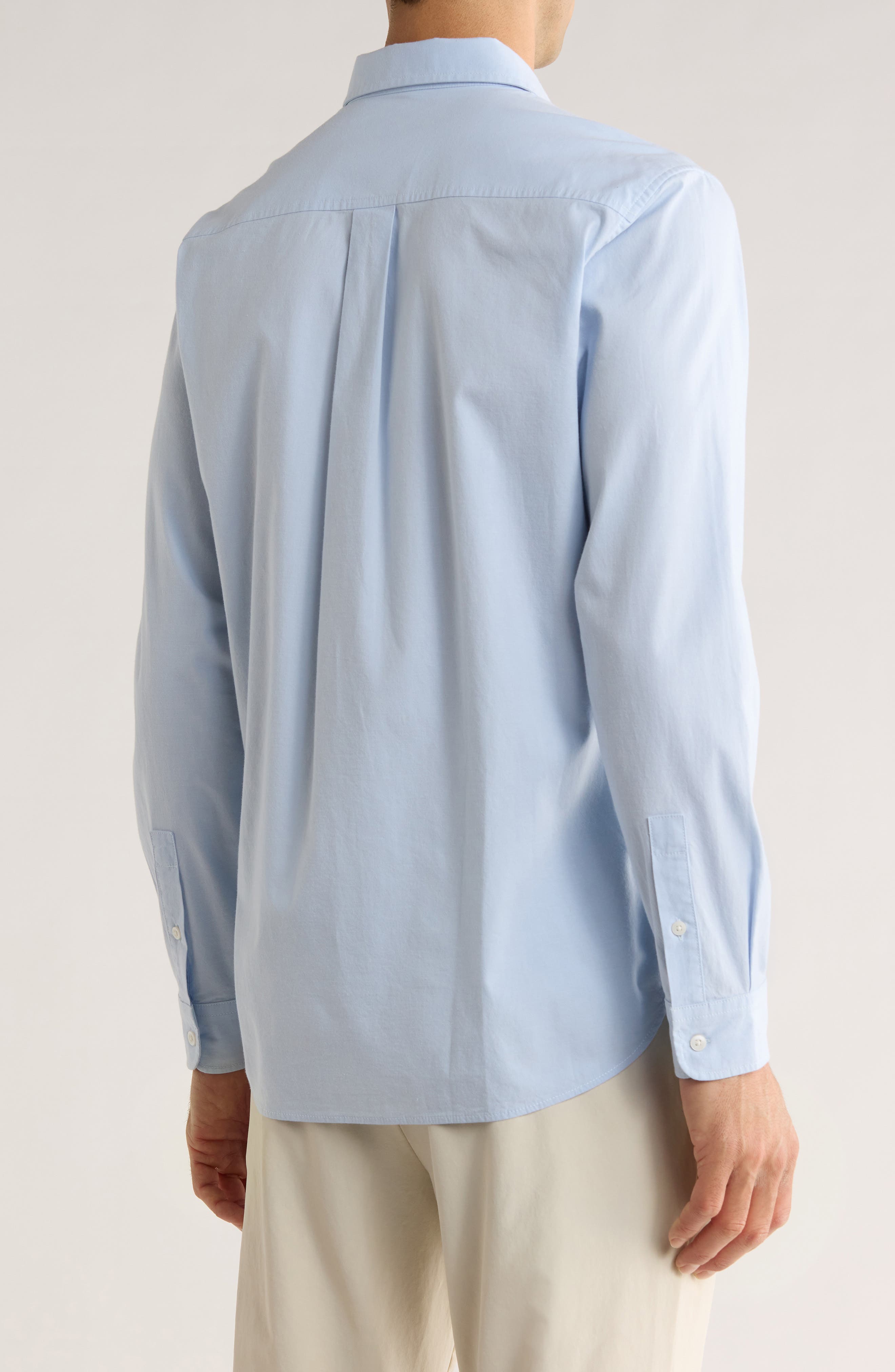 Solid Oxford Button-Up Shirt - image 4