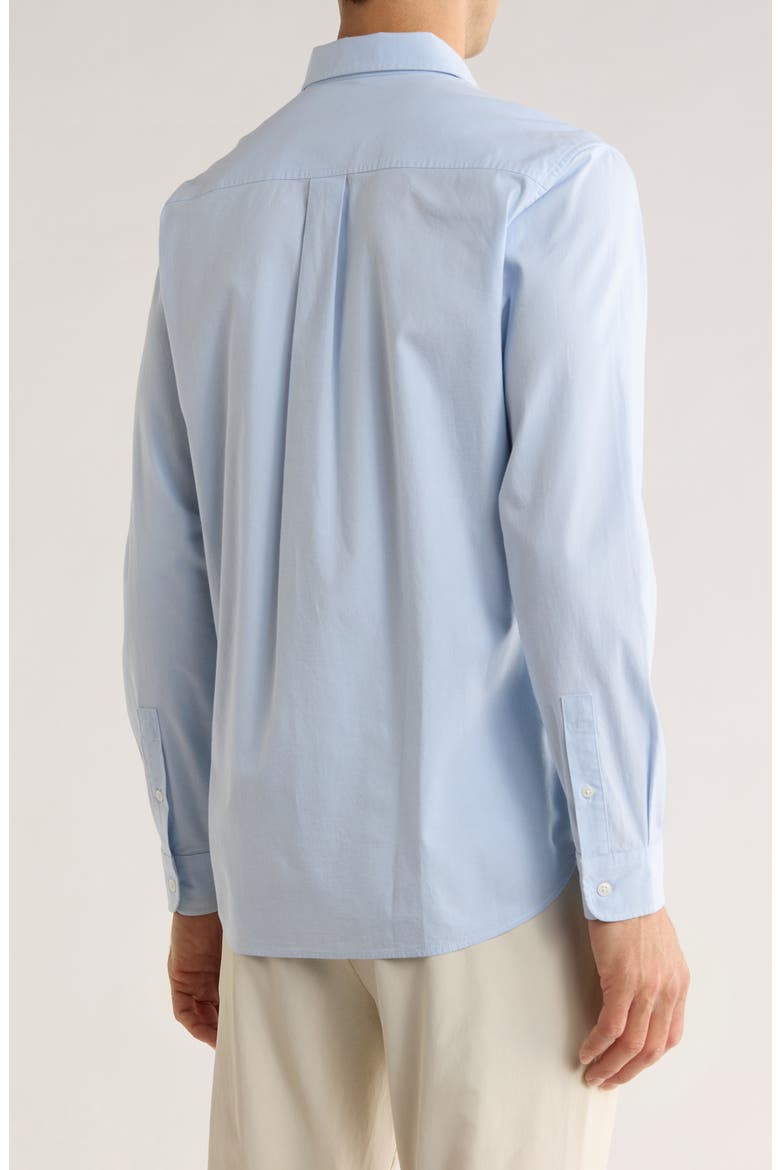 Solid Oxford Button-Up Shirt, Alternate, color, BLUE SKYWAY- WHITE EOE