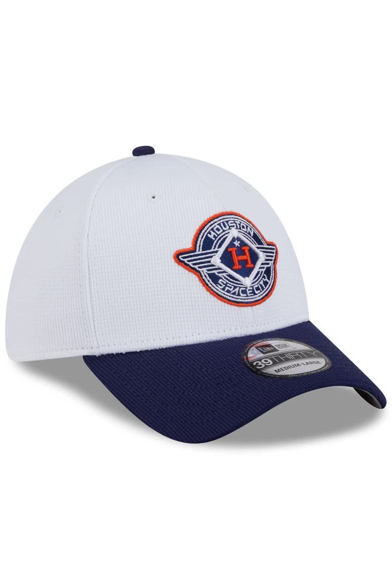 Men's New Era  White/Navy Houston Astros 2025 City Connect Batting Practice 39THIRTY Flex Hat, Alternate, color, White