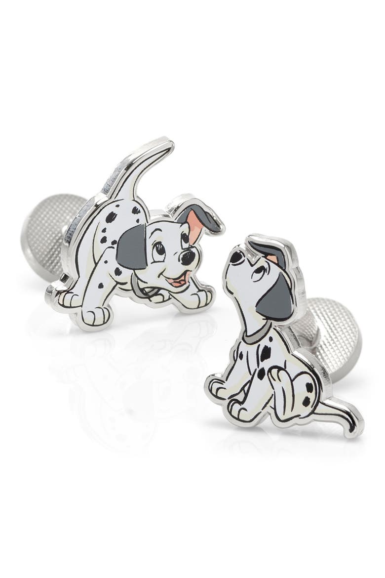 101 Dalmatians Cuff Links, Main, color, SILVER