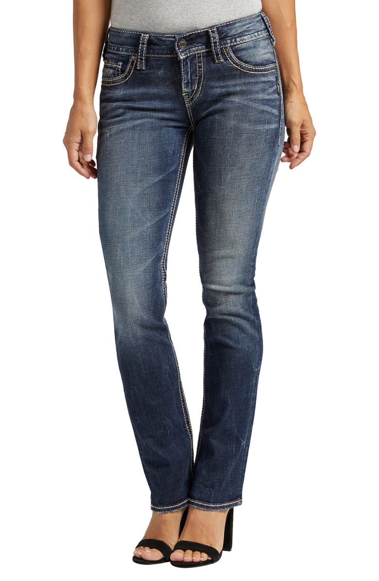 Silver Jeans Co. Suki Straight Leg Jeans, Main, color, Indigo