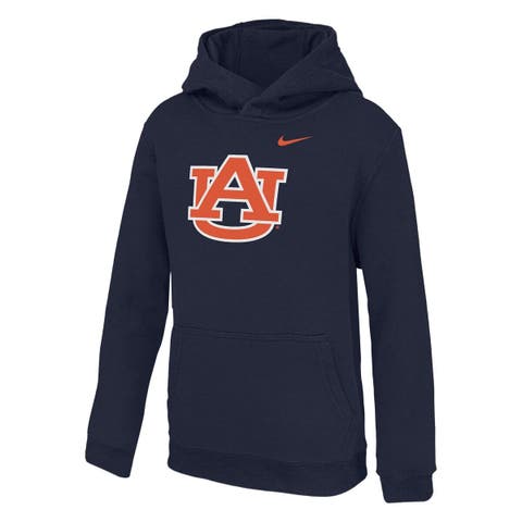 Youth Nike  Navy Auburn Tigers Club Fleece Pullover Hoodie