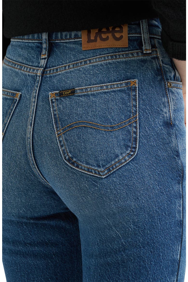 High Waist Bootcut Jeans, Alternate, color, CRYSTAL CLEAR