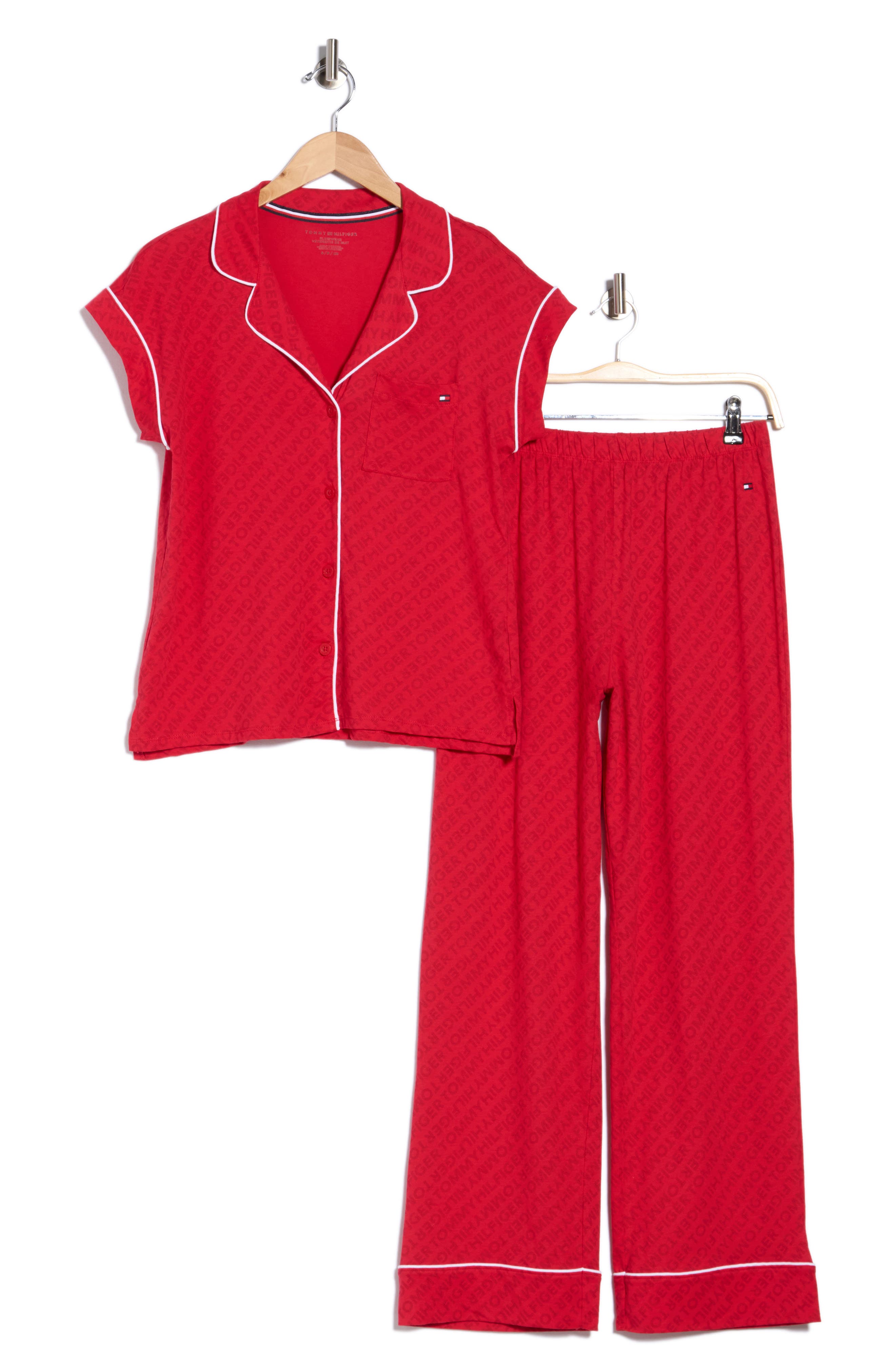 Piped Jersey Pajamas