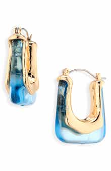 Acrylic Geometric Hoop Earrings