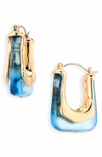 Acrylic Geometric Hoop Earrings