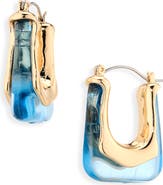 Cara Acrylic Geometric Hoop Earrings