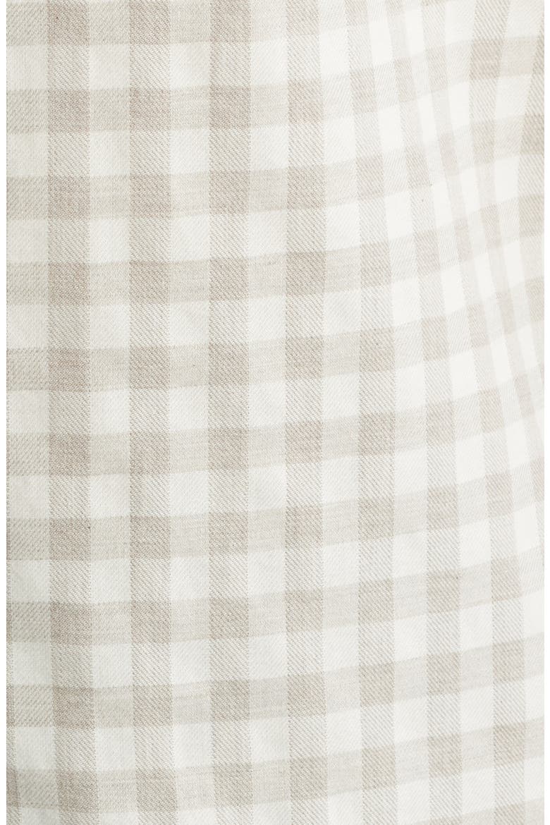 Haydon Gingham Cotton Button-Up Shirt, Alternate, color, STRAW