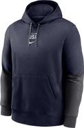 Nike Youth Nike Navy Team USA Color-Block Pullover Hoodie