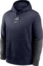 Nike Youth Nike Navy Team USA Color-Block Pullover Hoodie