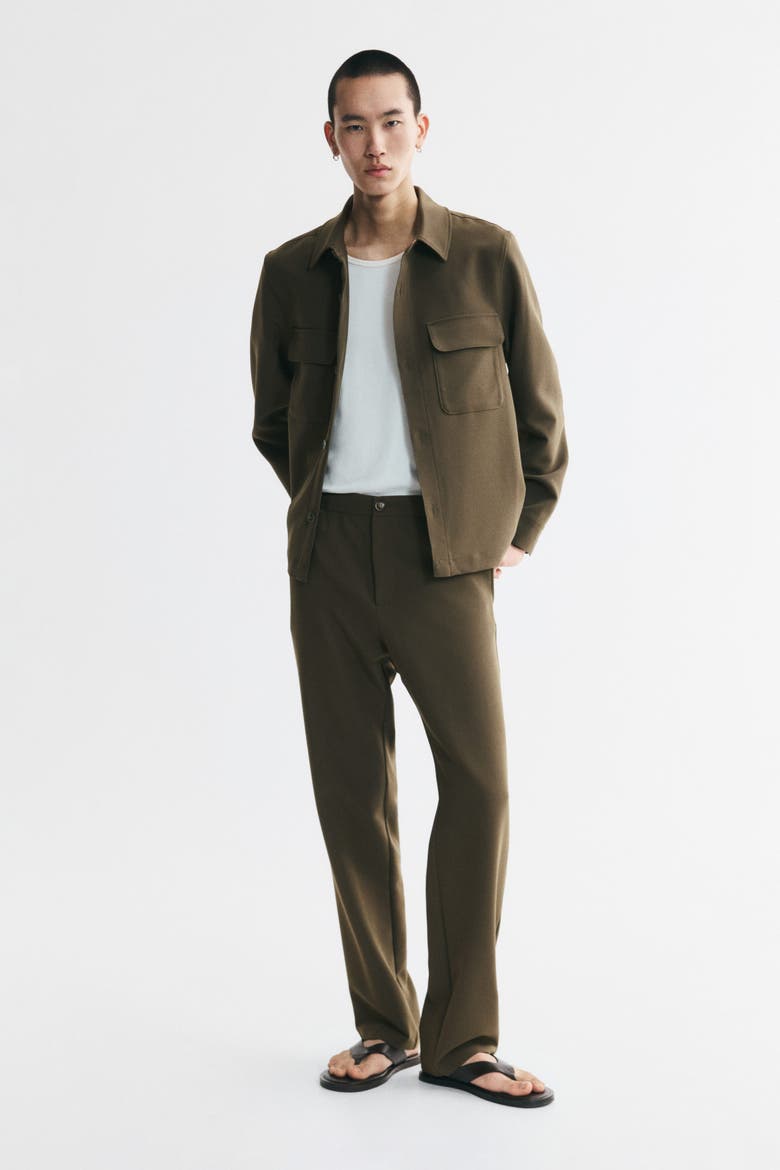 Overshirt, Alternate, color, Dark khaki green