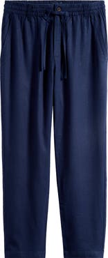 Mack Weldon Straight Leg Linen Blend Drawstring Pants