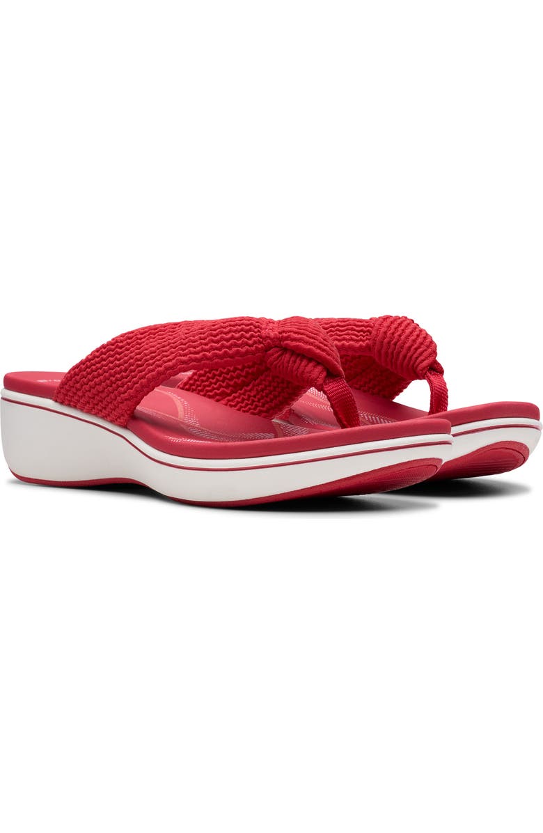 Clarks<sup>®</sup> Breezerae Erin Wedge Sandal, Alternate, color, Cherry