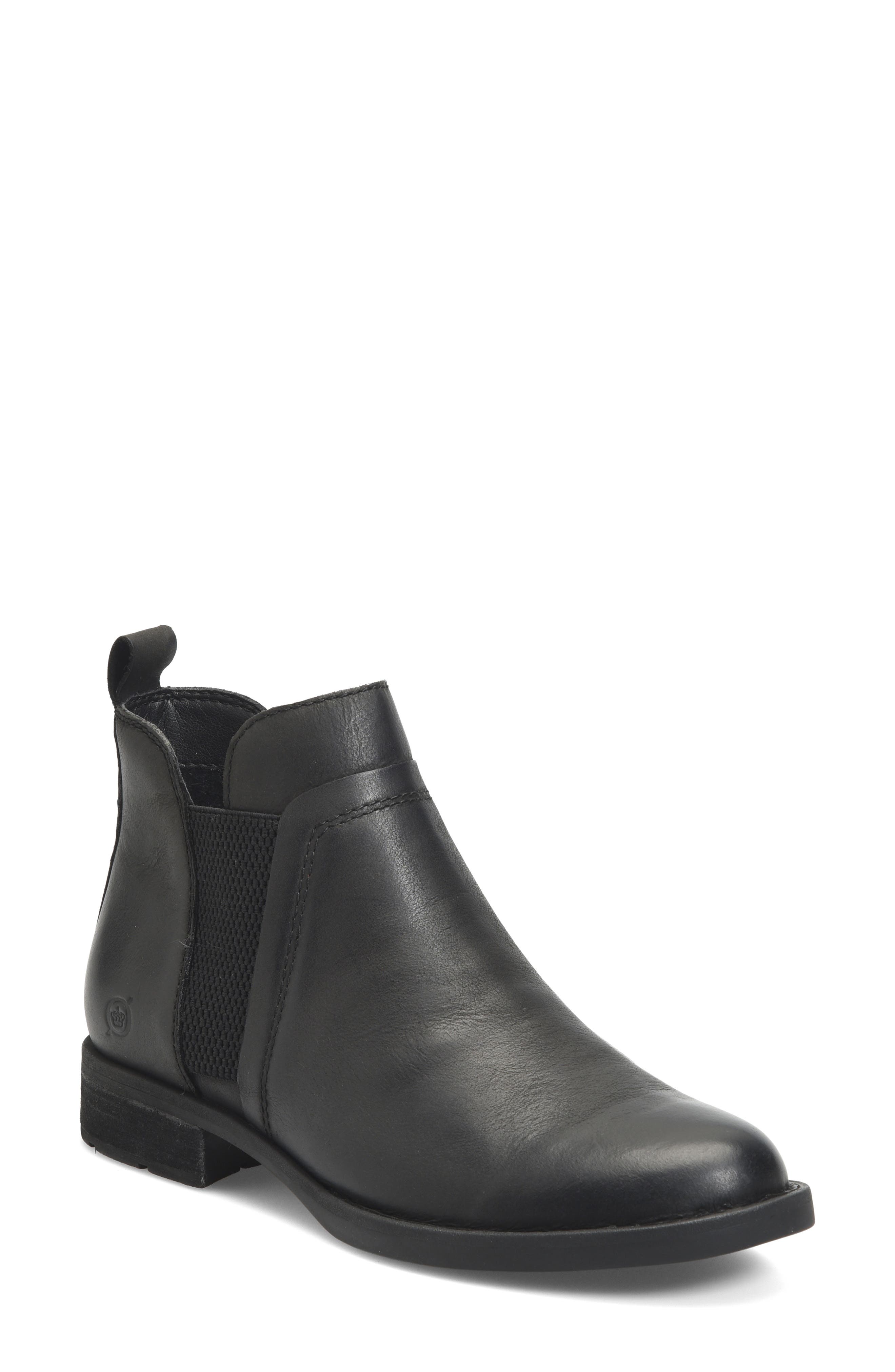 Brenta Chelsea Boot, Main, color, BLACK FULL GRAIN LEATHER
