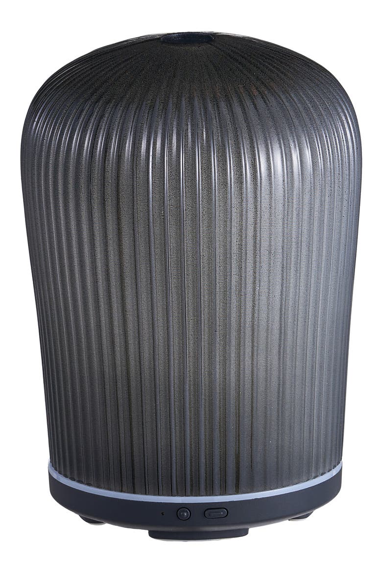 Cactus Grey Glass Ultrasonic Diffuser, Alternate, color, GREY