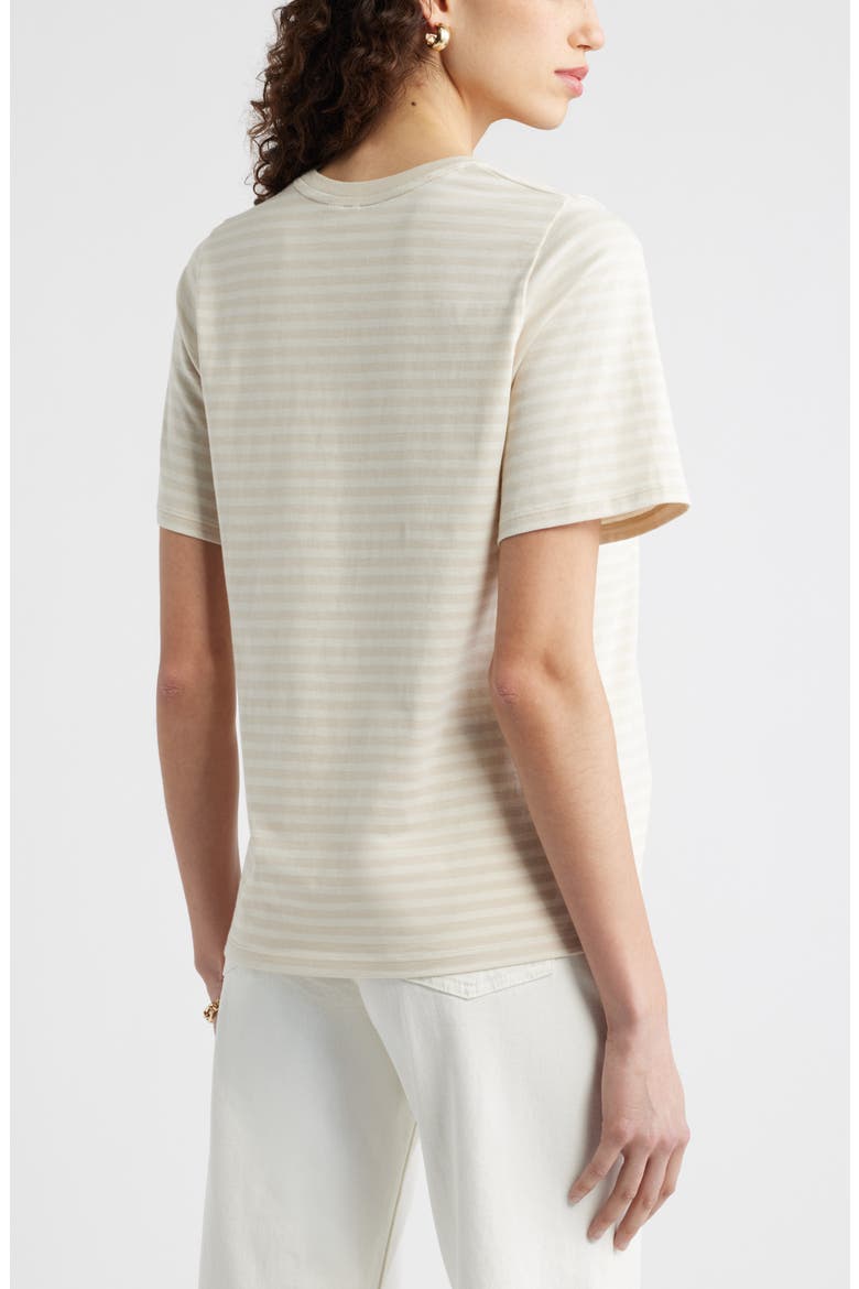 Relaxed Fit Pima Cotton Crewneck T-Shirt, Alternate, color, BEIGE- IVORY DAPHNEY STP