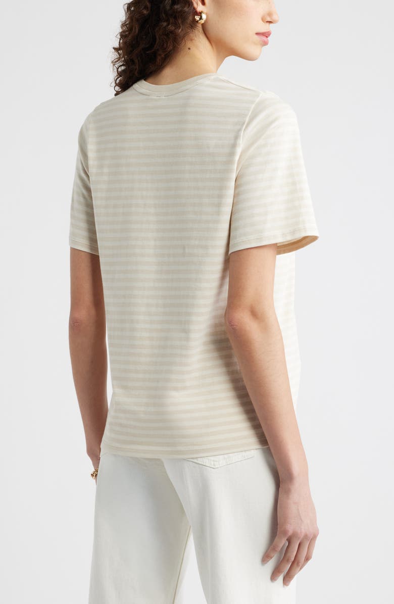 Nordstrom Relaxed Fit Pima Cotton Crewneck T-Shirt, Alternate, color, Beige- Ivory Daphney Stp