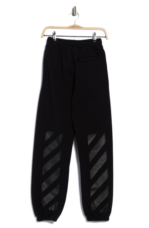 Off-white Diagonal Tab Slim Sweatpants In Black