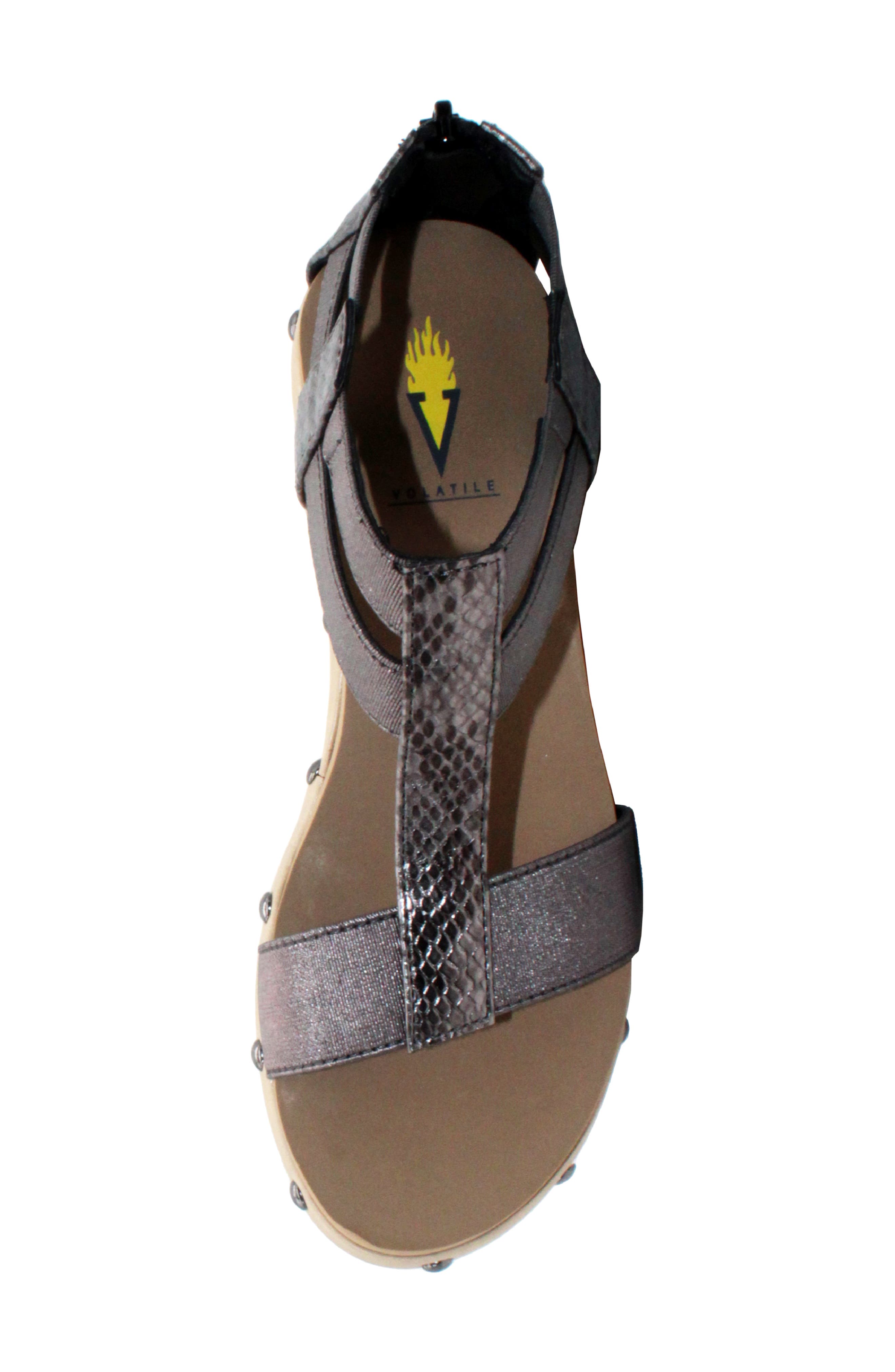 Volatile Zayanta Wedge Sandal, Alternate, color, 