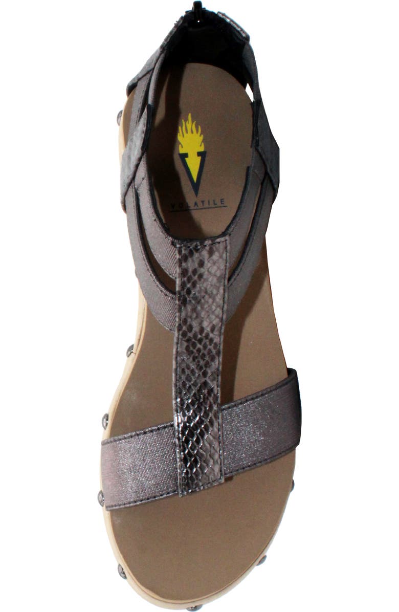 Volatile Zayanta Wedge Sandal, Alternate, color,