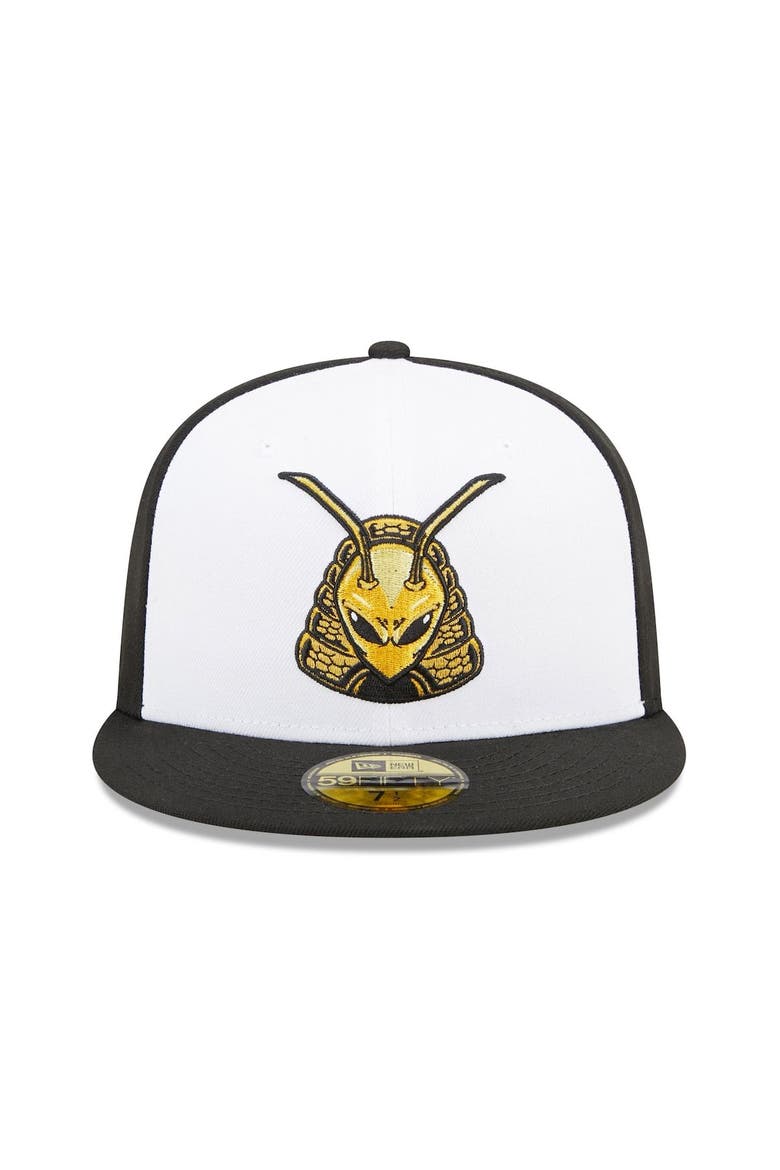 Men's New Era White/Black Salt Lake Bees Marvel x Minor League 59FIFTY Fitted Hat, Alternate, color, White