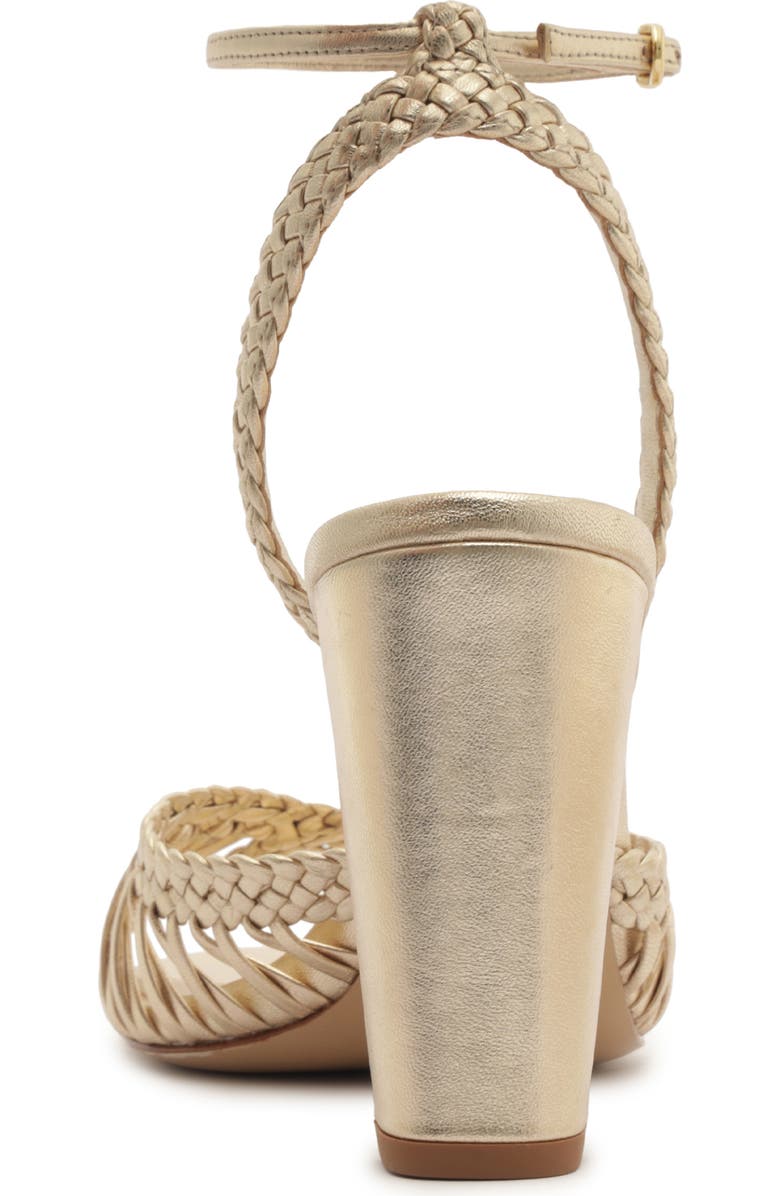 Alexandre Birman Agatha Ankle Strap Sandal, Alternate, color, Golden